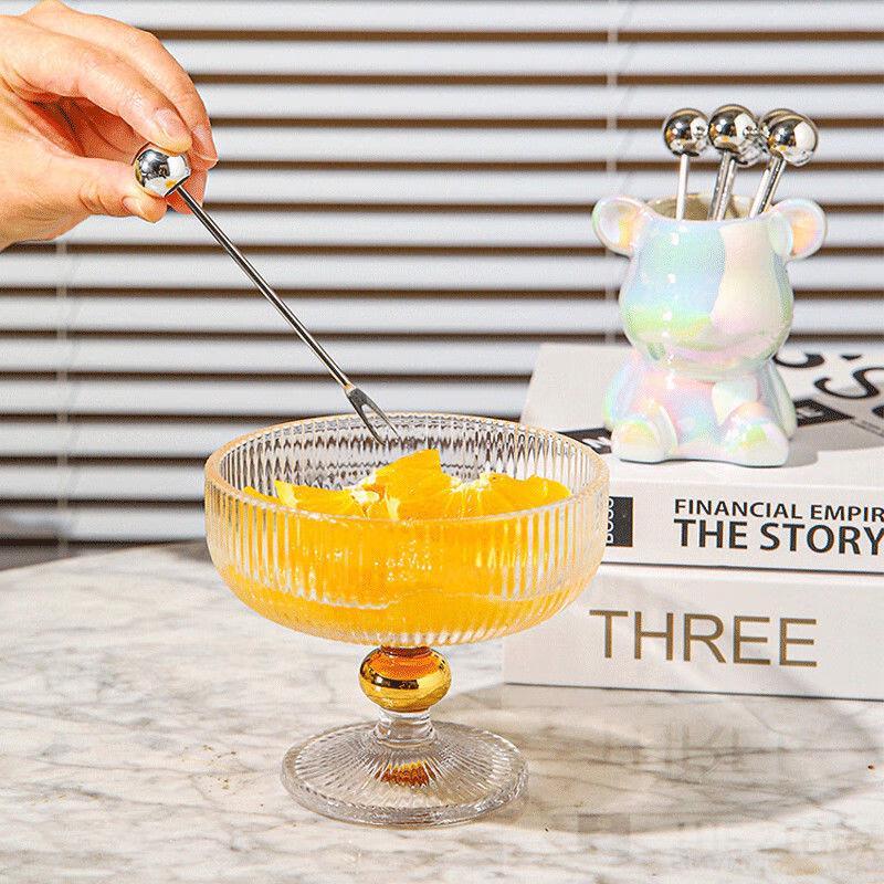 Zhaoran Cute Bear Stainless Steel Fruit Fork