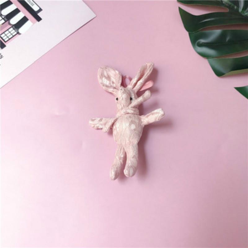 Rabbit special cute rabbit doll key bag hanging pendant cartoon flower wedding party decoration