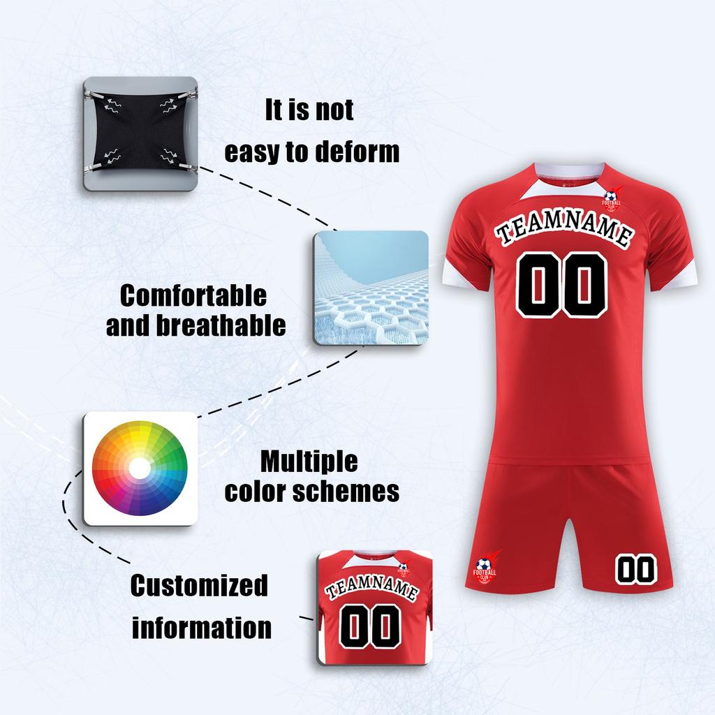 Sports Team Uniform Set Football Training Suit Set