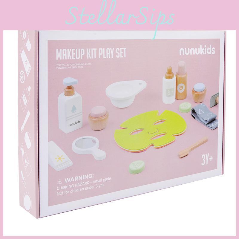 Wooden Baking And Milk Tea Kitchen Toy For Kids Imaginative Cooking Gift And