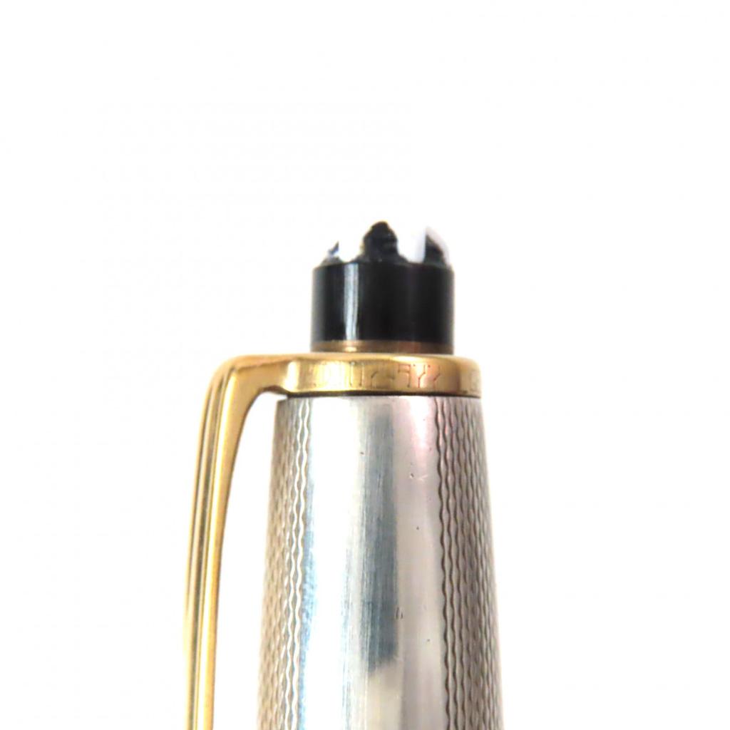 Sehr guter MONCLER Kugelschreiber Meisterstück Solitaire Silber Gold SV925 Herren Gebraucht