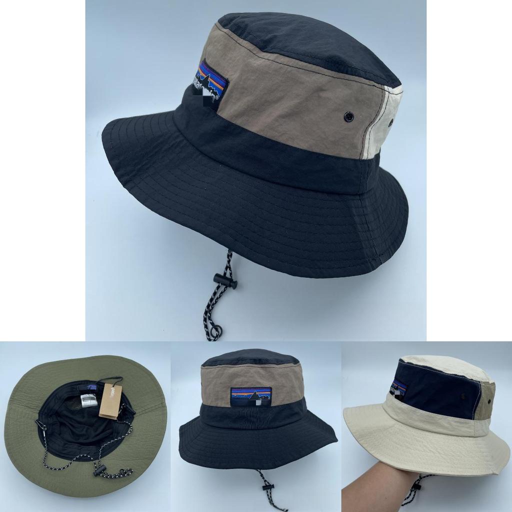 Summer Nylon Fisher Hat With Wide Brim And Sun Protection For Outdoor Activities