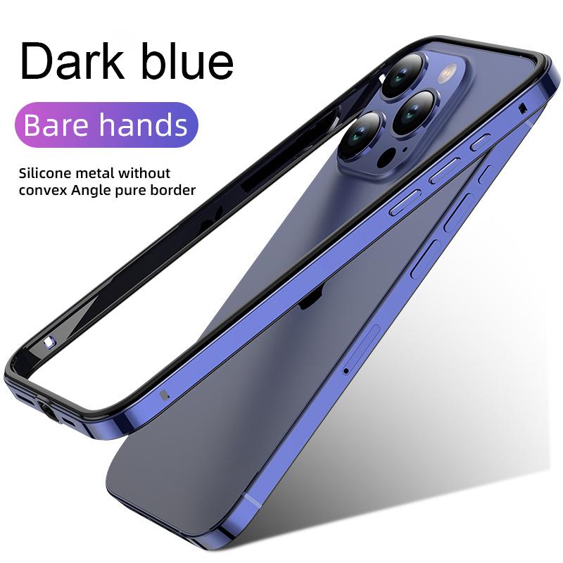 Hybrid Silicone Frame Aluminum Metal Phone Case For iPhone 17 16 15 14 13 12 Pro Max Better Heat Bumper