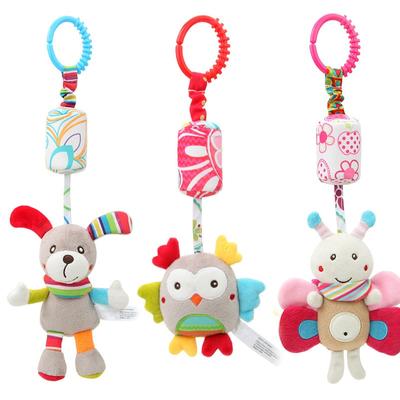 Newborn Baby Plush Stroller Toys Baby Rattles Mobiles Cartoon Animal Hanging Bell Educational Baby Toys 0-12 Months Speelgoed