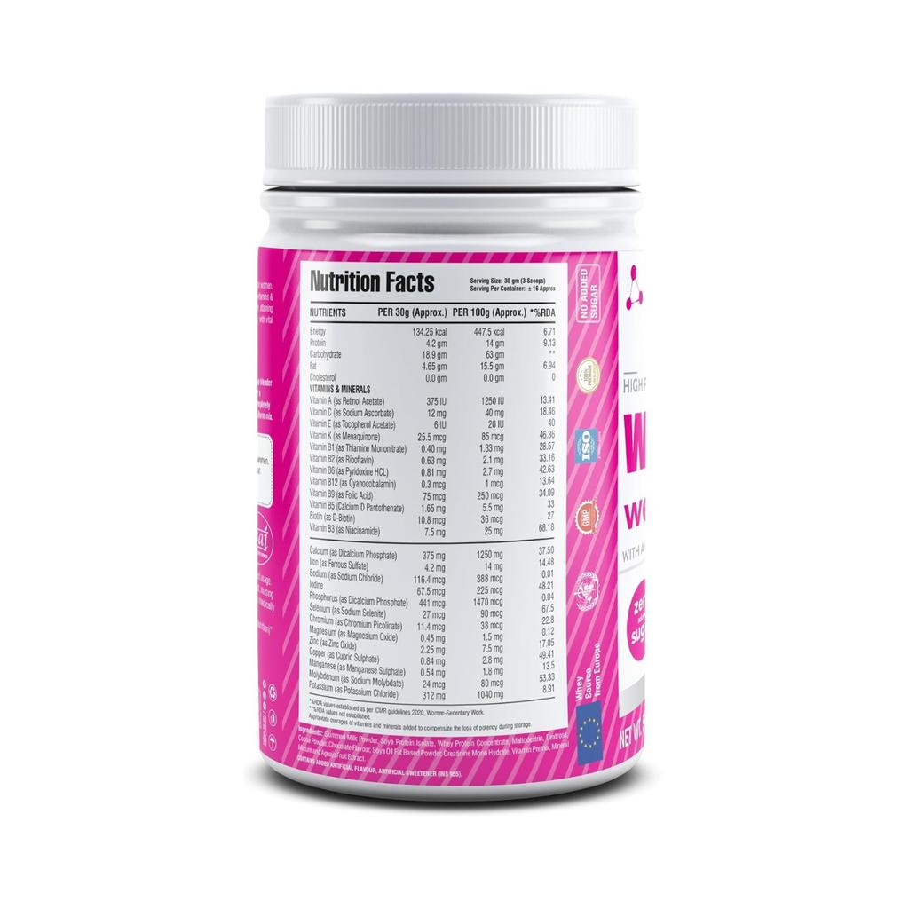 Гейнер для женщин Шоколад (500 г), High Protein Women Weight Gainer (Chocolate),  Mypro Sport Nutrition