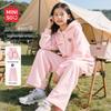 Miniso Girls' Autumn Casual Hooded Two-Piece Set