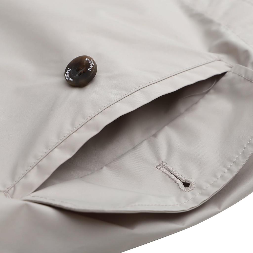 Aquascutum Perfect for Long Removable Navy Raincoat, Lightweight, Comfortable, Cycling, Commuting, Sleeve, Hood, Waterproof, Water-Repellent, (1AQ