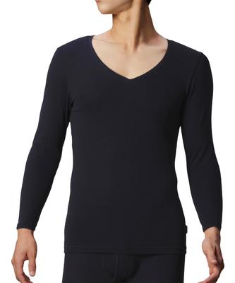 Bros by Wacoal Innen aufgebürstete Baumwolle Größe M Herren Oberteil, Mischgewebe, 3/4 Ärmel, V-Ausschnitt, GL5021, Herren,