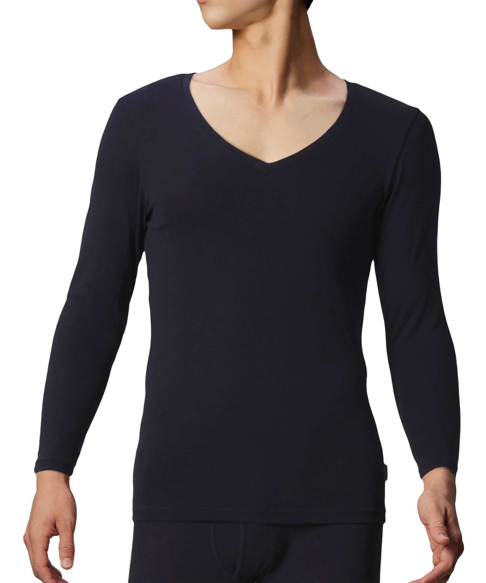 

Bros by Wacoal Inner Brushed Cotton Size M Men s Top, Blend, 3/4 Sleeves, V-Neck, GL5021, Men s,