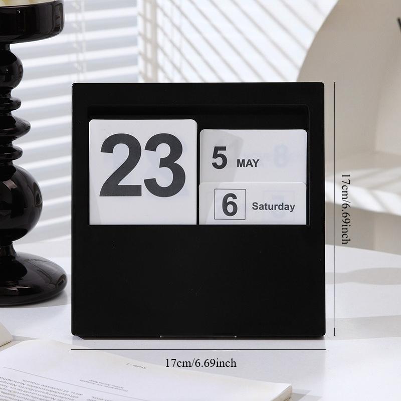 

1PC Perpetual calendar modern simple creative cycle desk calendar DIY assembly living room bedroom office desktop decoration ornaments