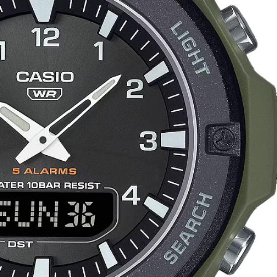 Casio Collection Tough Solar Khaki Watch AQ-S820W-3BJF Men's