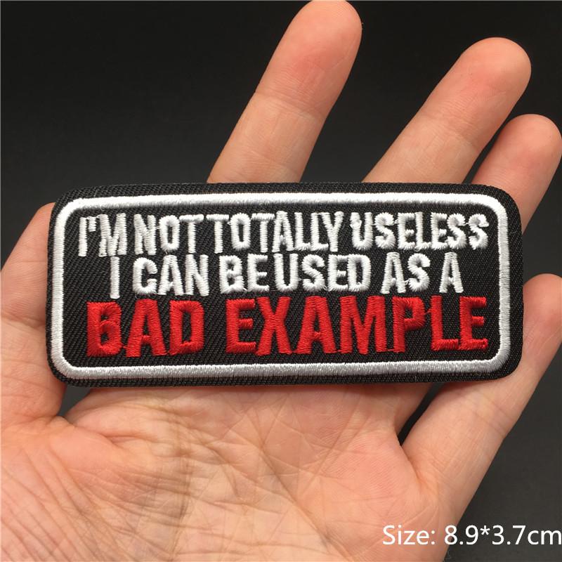 Letters Embroidered Patches For Clothing Iron On Patches Text Diy Appliques For Clothes Jacket Stripes Slogan Stickers