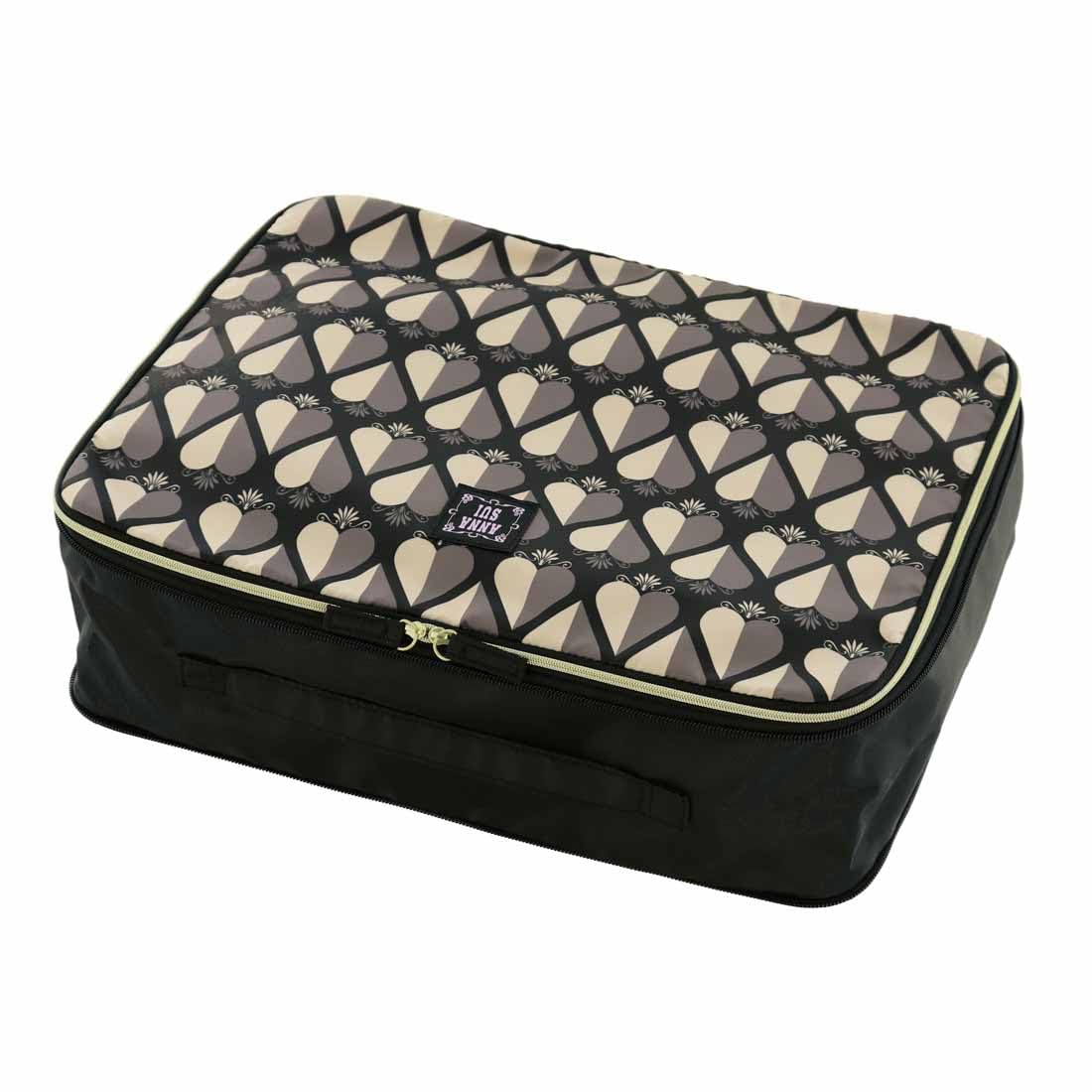 

Storage pouch large with compression zipper Chic Heart Anna Sui [Anna Sui] pouch/travel (for 2-3 nights) (black) Sui/Anna Women s 001221-0001-01 чорний