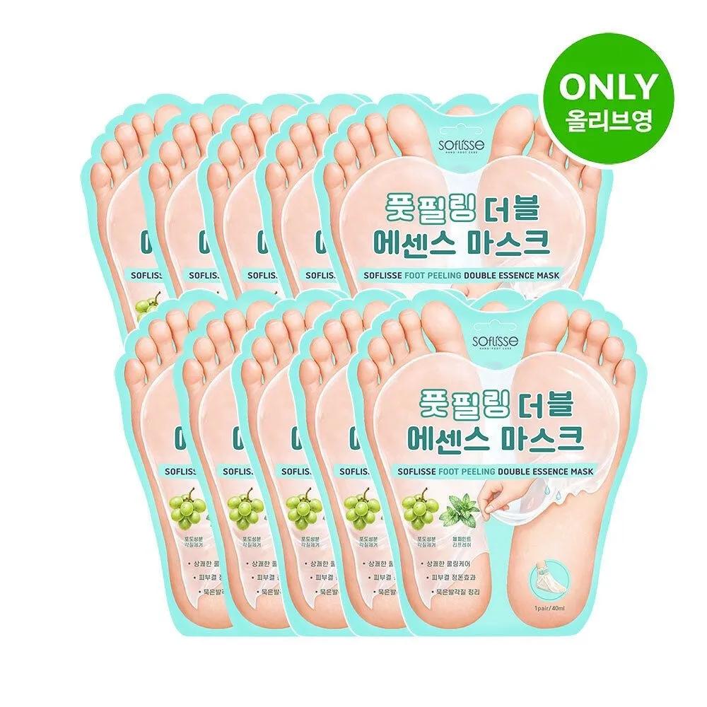 SOFLISSE Foot Peeling Double Essence Mask 10P 180592