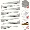 Metal Alligator Duckbill Hair Clips with Holes for Sectioning Styling - Professional Salon Hairdressing Clips for Women