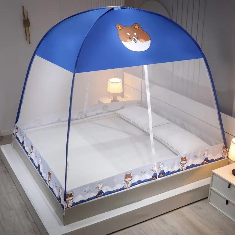 2022 Installation-free Yurt Mosquito Net Dust Top Household Encryption Thickened Student Dormitory Mosquito Net