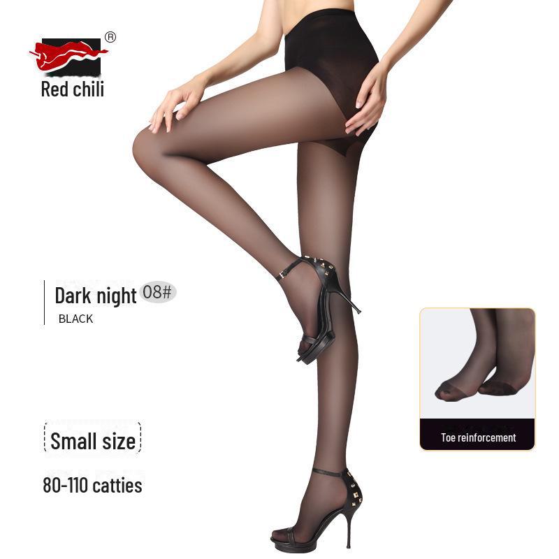 

Женские летние бархатные черные шелковые колготки - Red Pepper Classic Small (80-110 lbs)