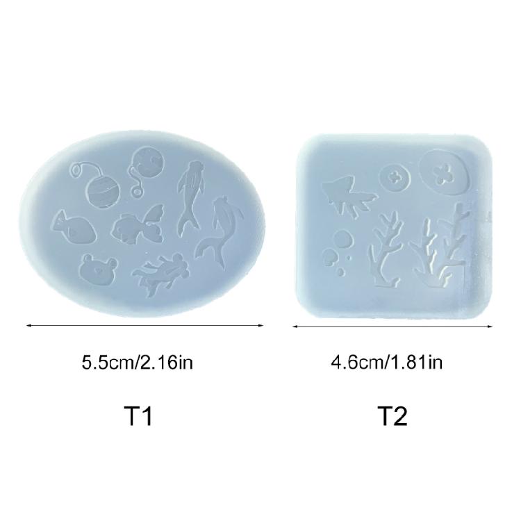 DIY Silicone Mold for Crafts DIY Fish/Coral Epoxy Mould Jewelry Making Supplies