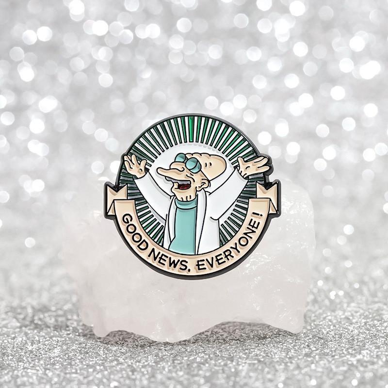 Doctor Colorful Cartoon Metal Brooch Ideal For Unique Fashion And Gift Ideas