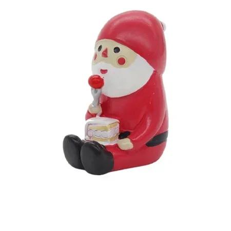 1pc Scene Decoration Christmas Series Bookshelf Decorationt Collectible Home Decoration Garden Resin Craft Toy Bonsai Ornaments