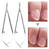Cuticle Scissor Rustproof Sharp Single Cross Spring Reduce Friction with Protective Cover Stainless Steel Beauty Care Nail Cutter Scissor for Home