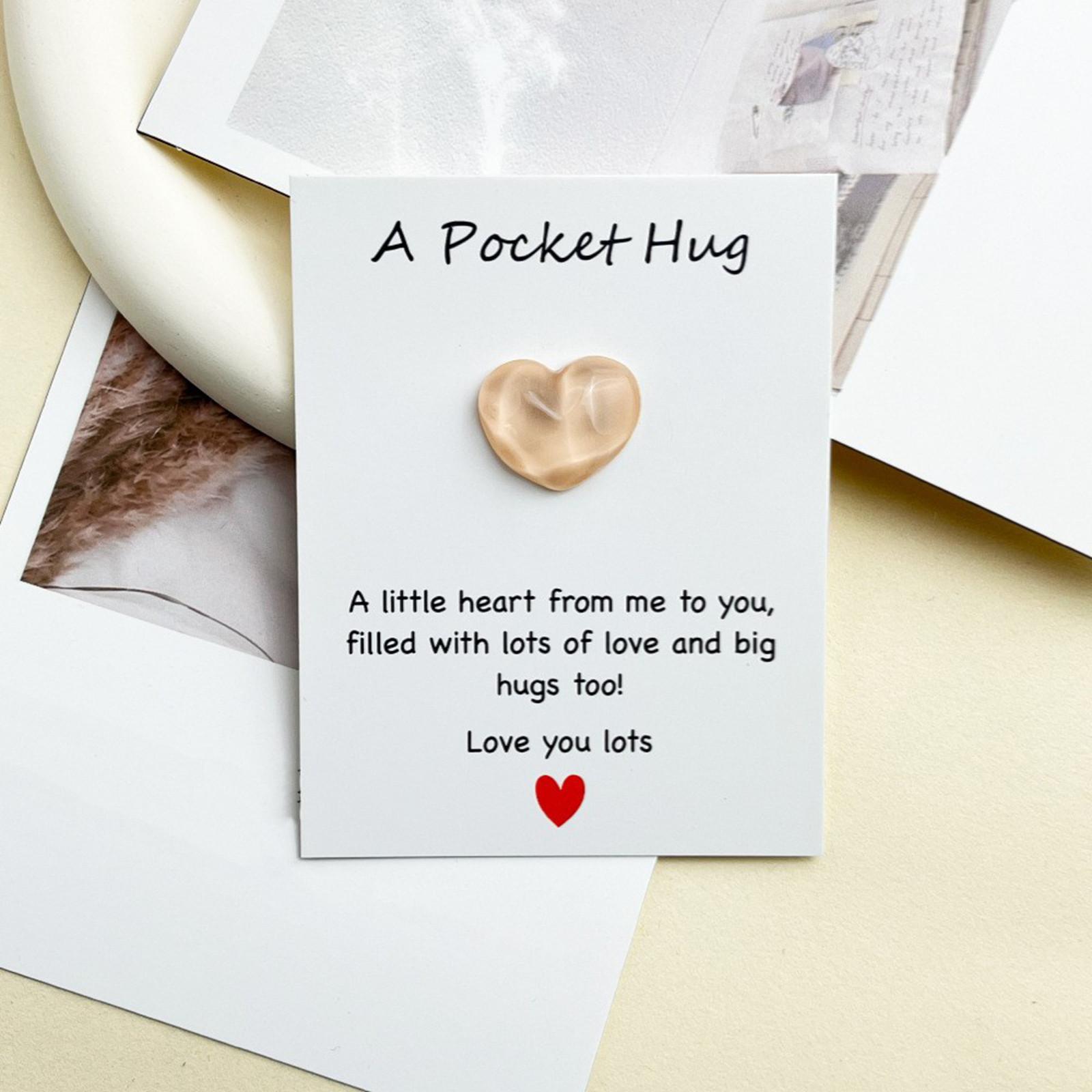 

Карманная открытка с объятиями в виде ледяной трещины и водной ряби в форме сердца, пластиковый подарок 1 шт. One Size