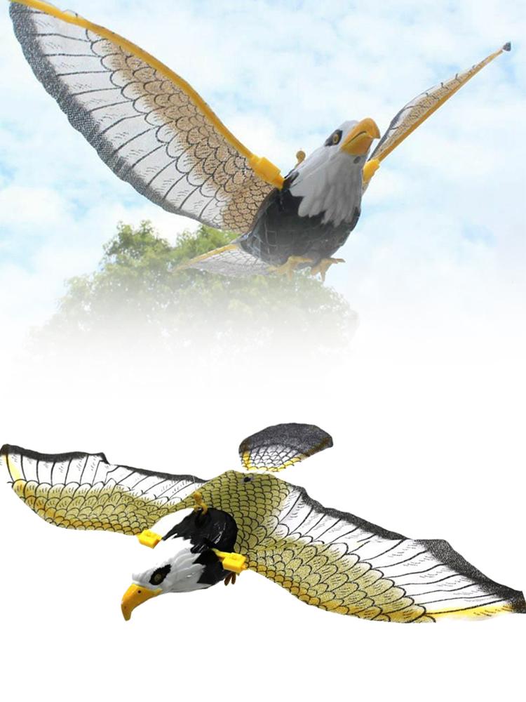 Flying Hawk Bird Repellent Hanging Eagle Flying Owl Repellent Scarer Decoy Repellent Pest Control Scarecrow Garden Decoration