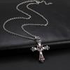 Bohemian Crystal Diamond Colorful Cross Pendant For Girls' Collarbone Necklace Accessories
