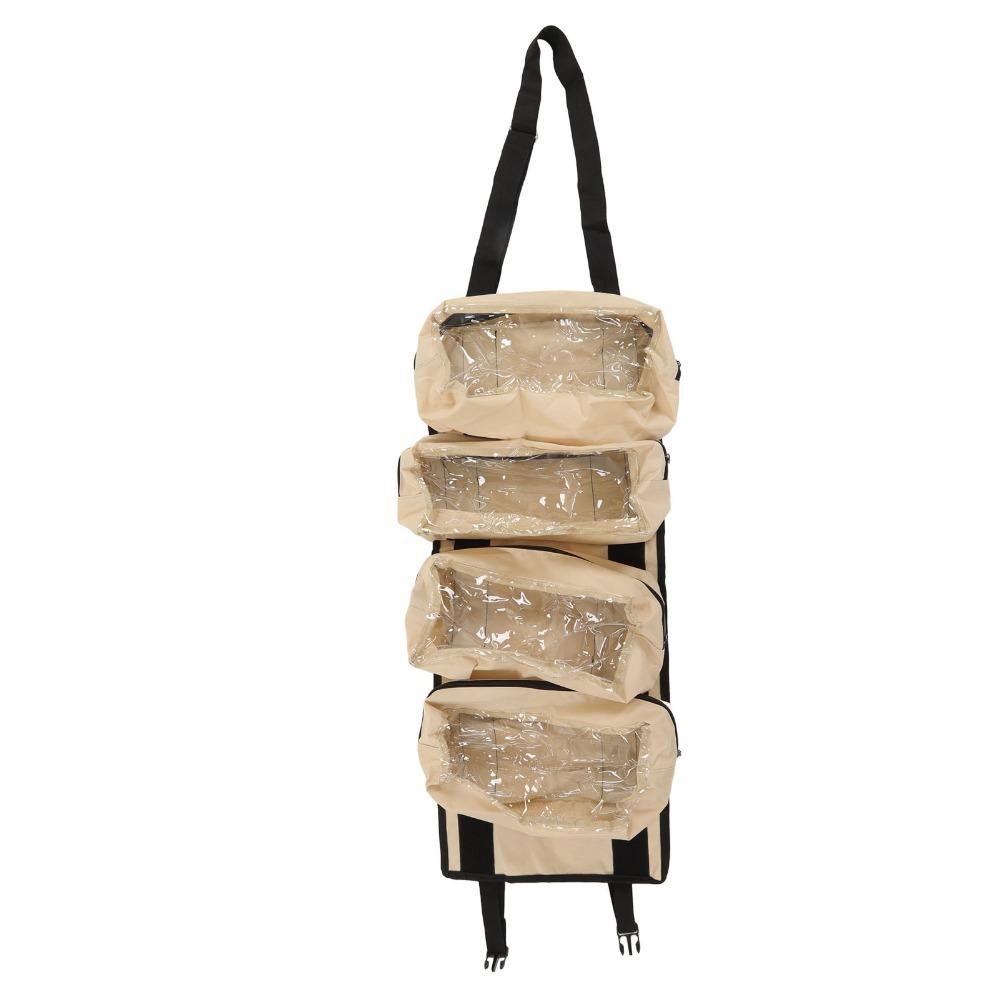 

Large Capacity Tool Organizer Bag Rollable Tool Storage Bag Carpenter Work Organization бежевий