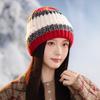 Outdoor Autumn and Winter Casual Knitted Hat Warm Wool Hat Windproof Ear Protection Stack Hat Women