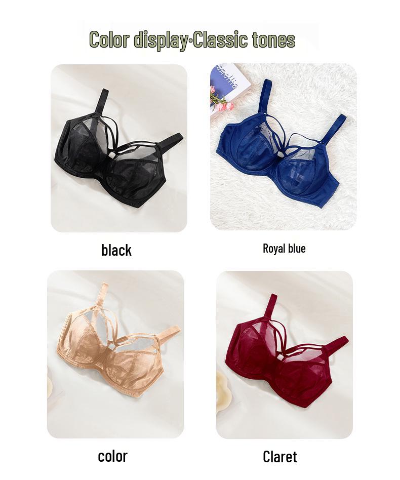 Plus Size Anti-Sagging Breathable Lingerie for Women with Large Busts.