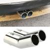 Muffler Tips For VW Golf 4 Bora Jetta Car Exhaust Tail Pipe Dual Pipes Stainless Steel Exhaust Tailpipes