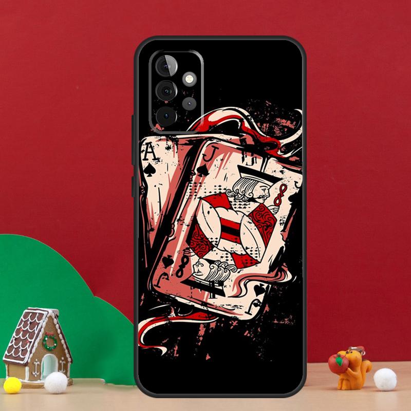 Ace of Spades Poker Case For Samsung Galaxy A36 A56 A06 A13 A53 A32 A12 A22 A52 A35 A17 A16 A55 A15 A54 A34 A14