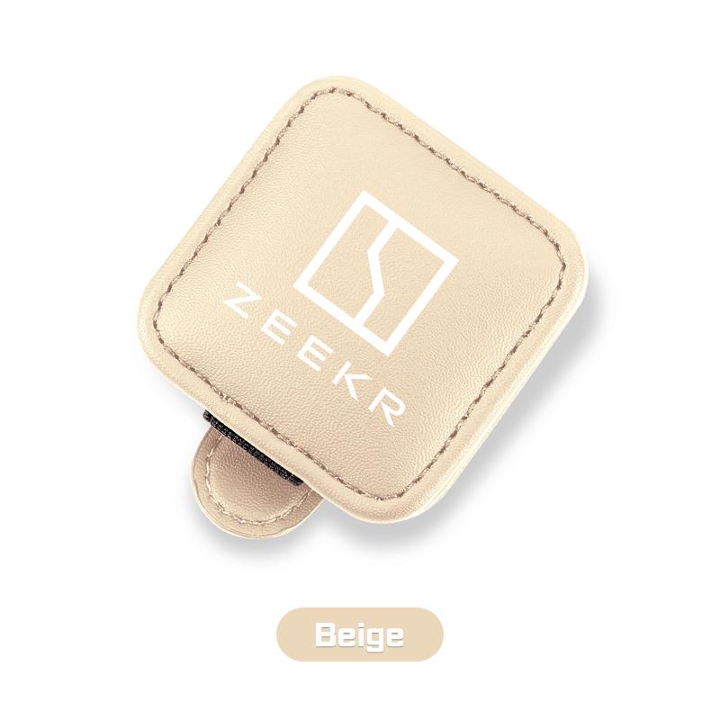 Car Interior Visor Glasses Clip Magnetic Leather For Zeekr 001 009 zeekr X 7X 007 2025 2023 Accessorie Sunglasses Holder Storage