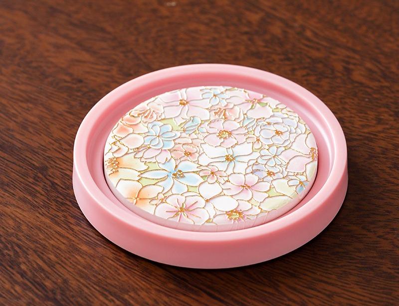 

Retro household pink absorbent coaster quick-drying teacup holder ceramic kung fu tea ceremony accessories thermal insulation рожевий