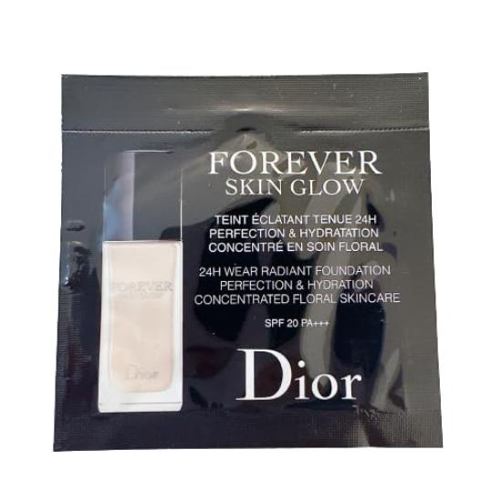 Dior Diorskin Forever Fluid Glow 1N Liquid Foundation Mini Size Sample Forever Foundation 0.7mL