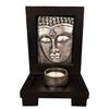 Buddha Incense Holder Exquisite Beautiful Zen Stone Candle Holder for Hotels Beauty Salon Decorate Silve Free Size