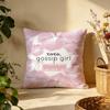 Trendy GGossip Girlable Cushion Cover Versatile DoubleSided Pillow Case Fit for Sofa Bed Car  Daily Decor