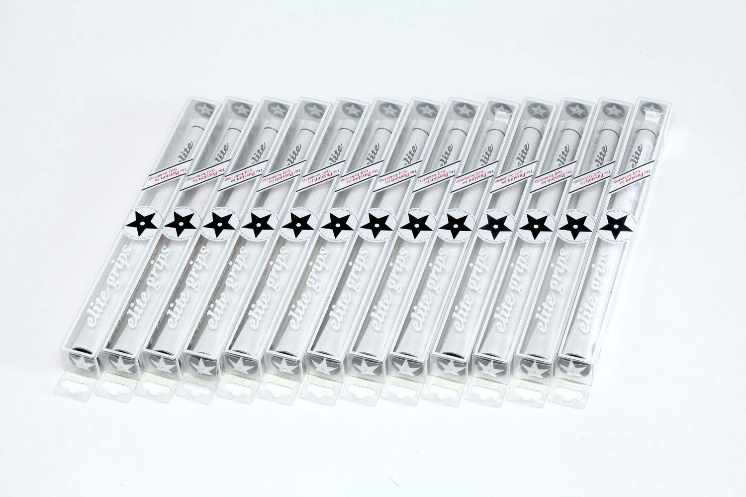 

elitegrips Golf Grips silver with back line Y360°s 13-piece set, white,