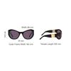 Givenchy Irregular Shape Sunglasses With Logo Unisex sunglasses Black GV40073I6301A