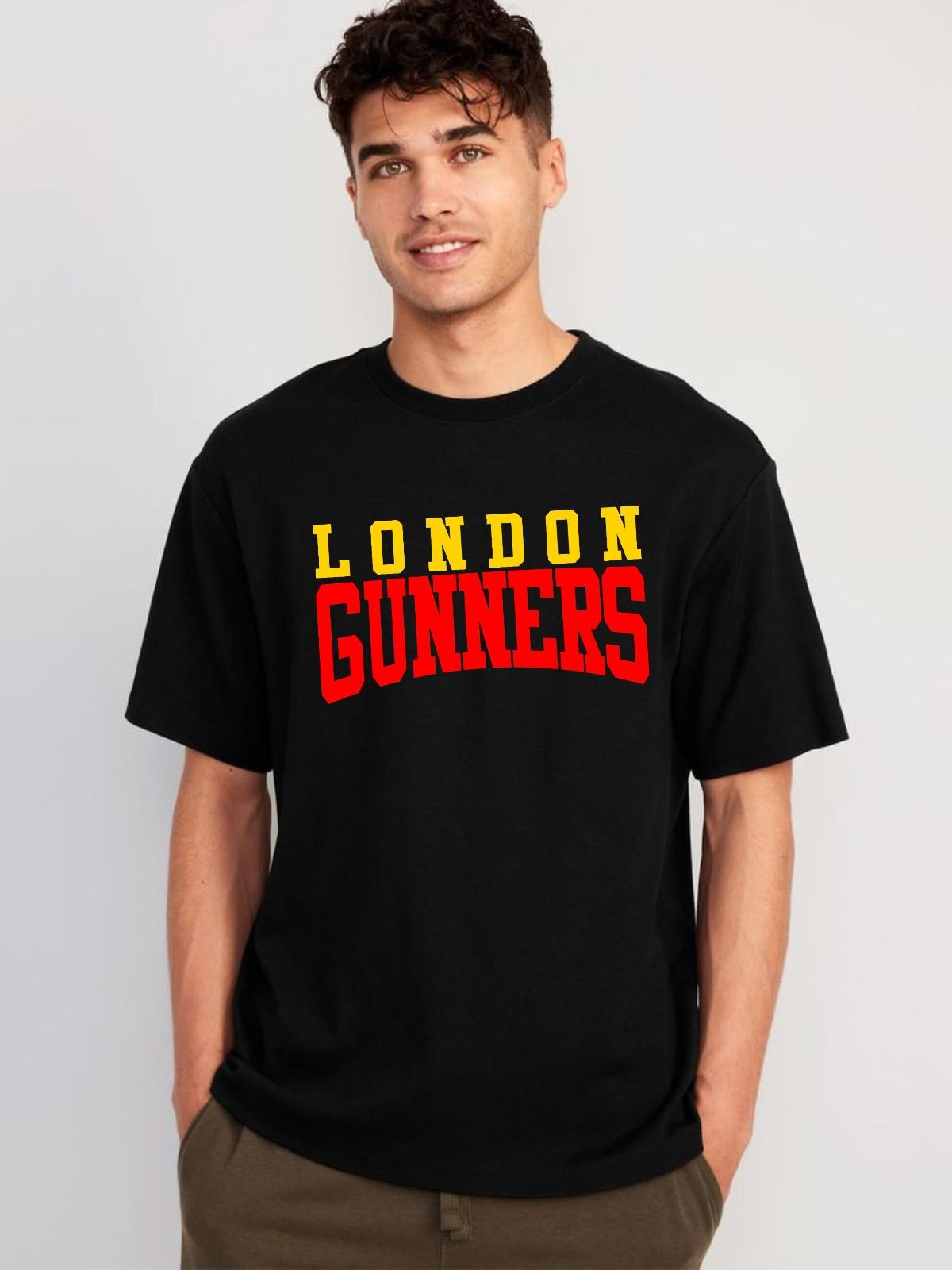 London Gunners T-shirt Football FC League Trophy Matchday Fan Top Unisex Tee S