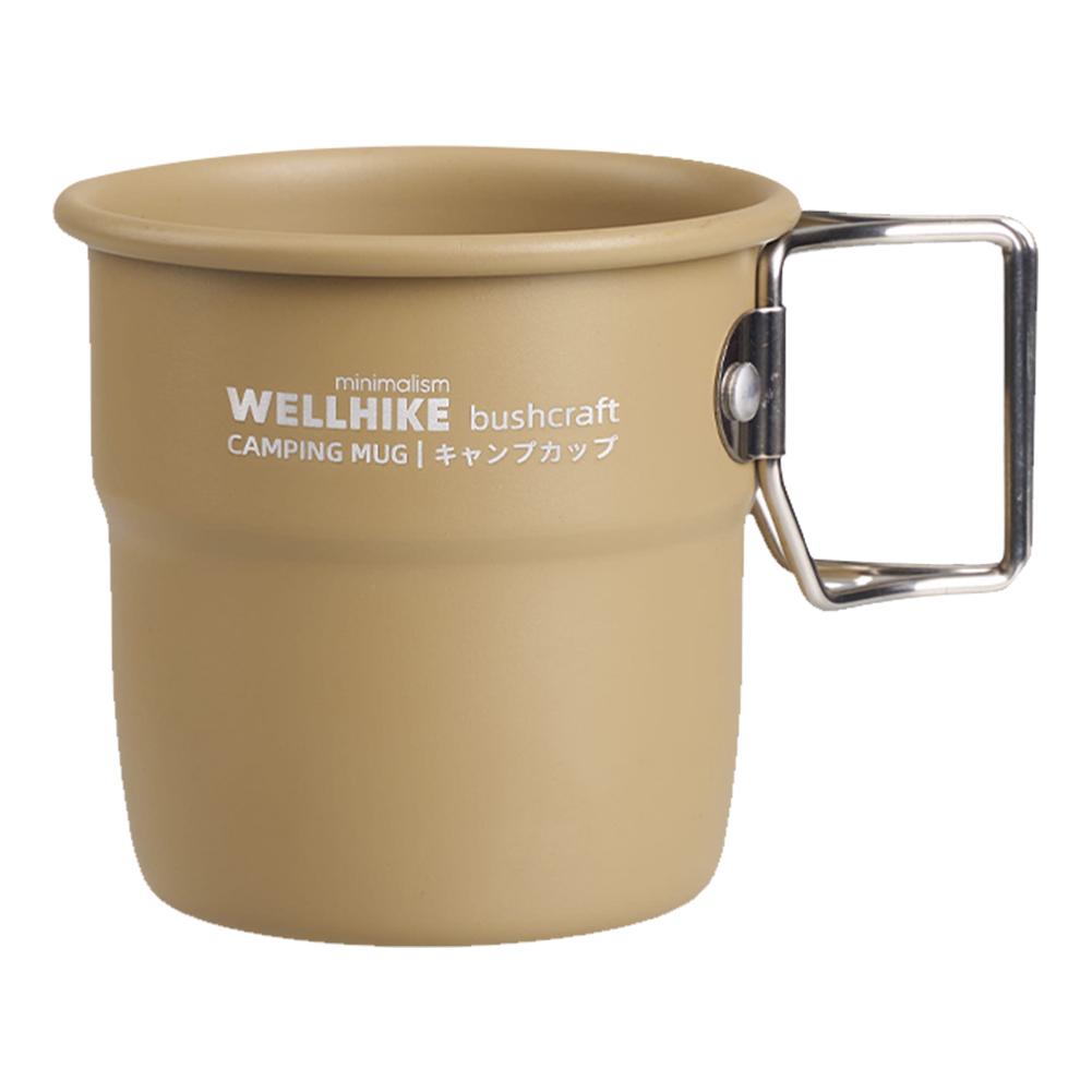300ml Camping Cup with Foldable Handle Aluminum Alloy Tableware Lightweight Camping Cup for Tourist Trekking Hiking