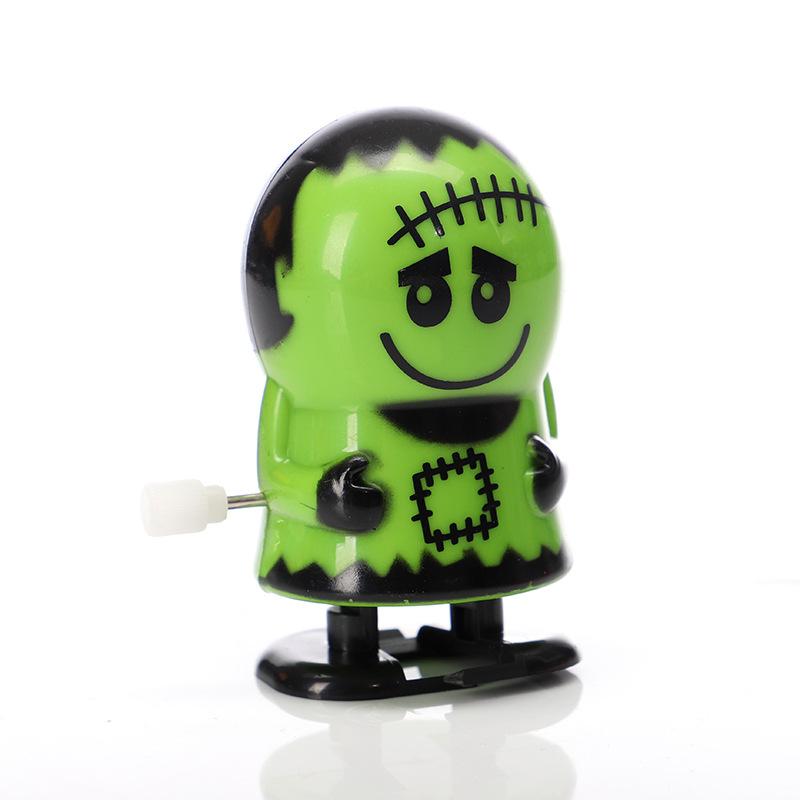 5/10Pcs Children Clockwork Toy Novelty Skeleton Zombie Pumpkin Clockwork Walking Jump Funny Toys Christmas Halloween Party Gifts