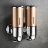 Manueller Seifenspender, Wandmontage, Handgelspender, Flüssigkeitsbehälter für Handseife, Shampoo, Spülung, Duschgel