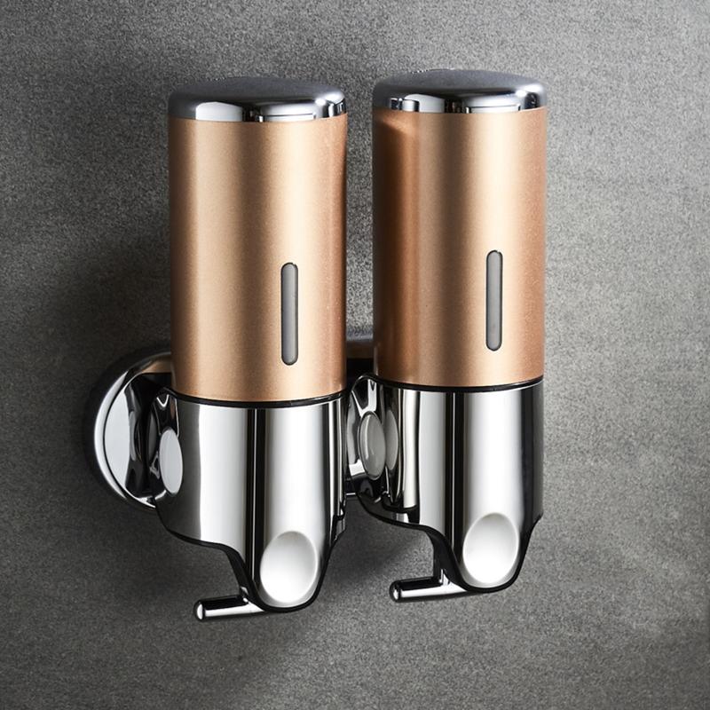 Manueller Seifenspender, Wandmontage, Handgelspender, Flüssigkeitsbehälter für Handseife, Shampoo, Spülung, Duschgel