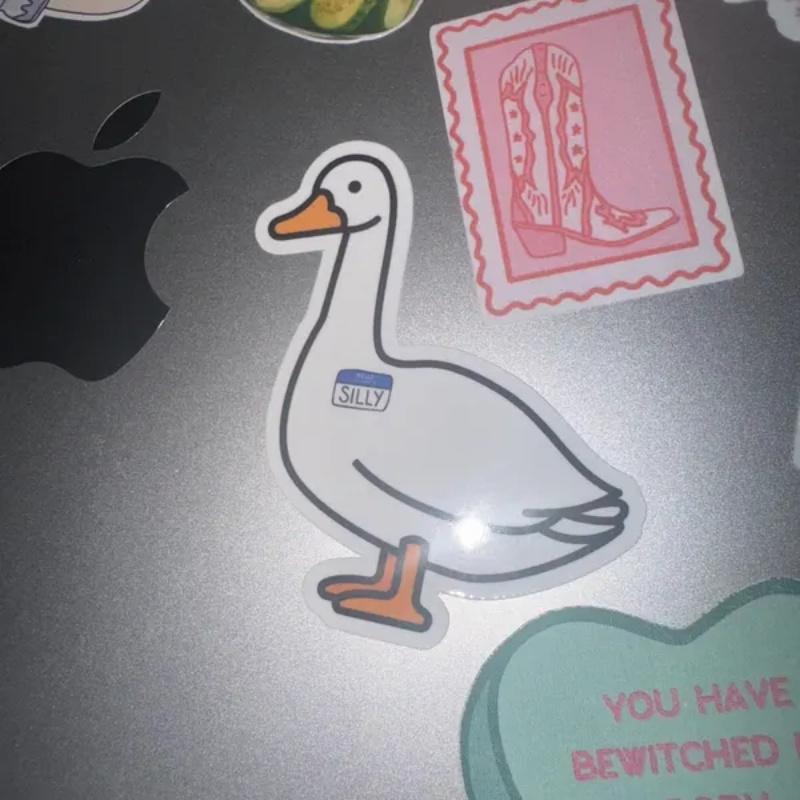 Silly Goose Matte Vinyl Sticker Funny Stickers Waterbottle Sticker Laptop Sticker Hydroflask Sticker
