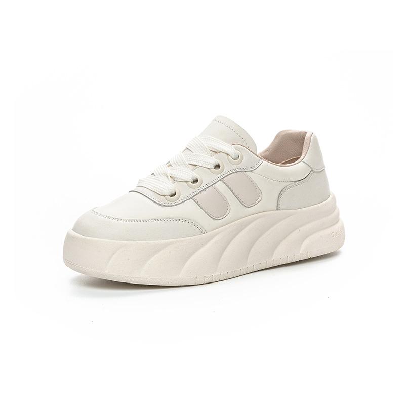 

Увеличить рост маленькие белые туфли повседневные туфли с толстой подошвой на пластине 40 бежевый