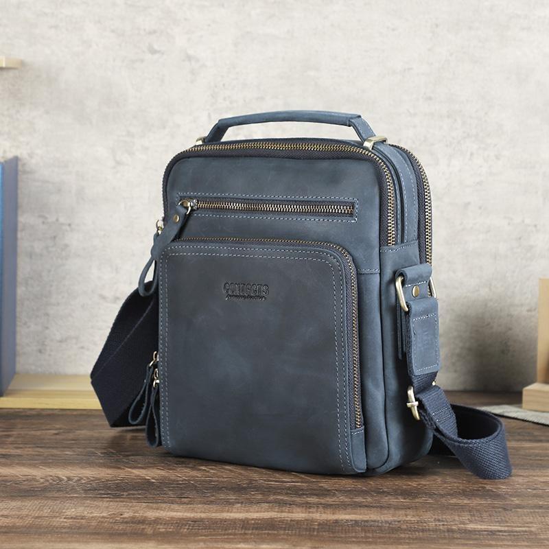Genuine Leather Messenger Bags Men's Shoulder Bag