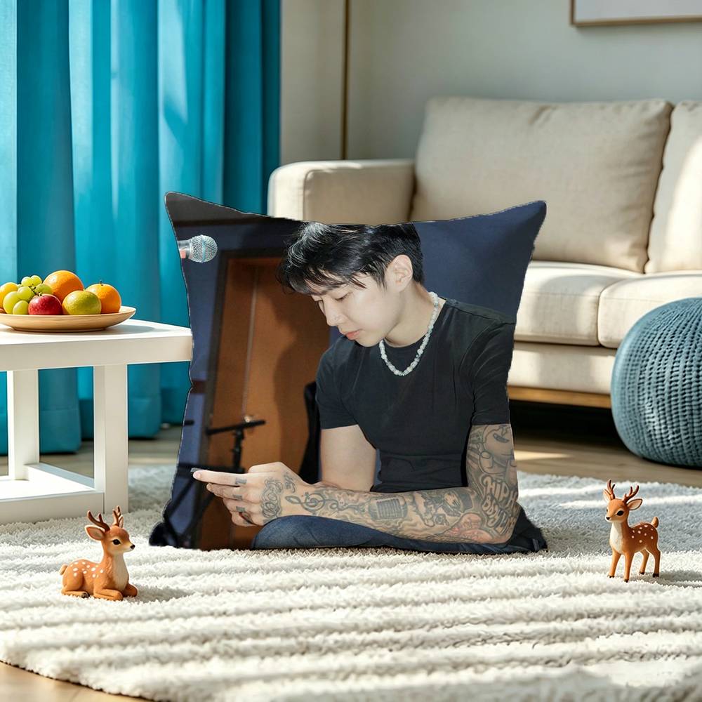 J-Jay P-Park Square Double-Sided printed Pillow Case Bedroom Bedside Pillow Sofa Cushion Cover