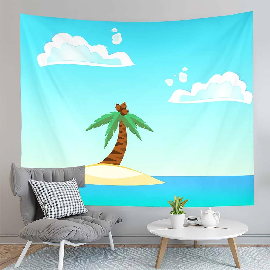Japanese Ocean Wave Tapestry Asian Anime Tapestry Great Wave Kanagawa Tapestry Art Home Living Room Bedroom Decor Tapestries